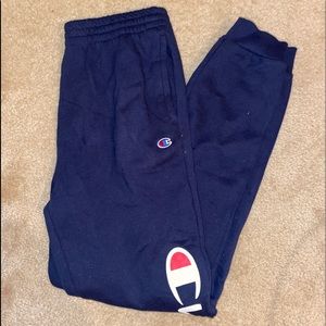 womens navy blue champion sweatpants
